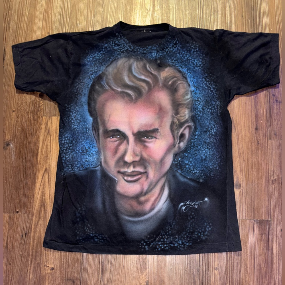 1996 air brushed JAMES DEAN AOP t shirt
